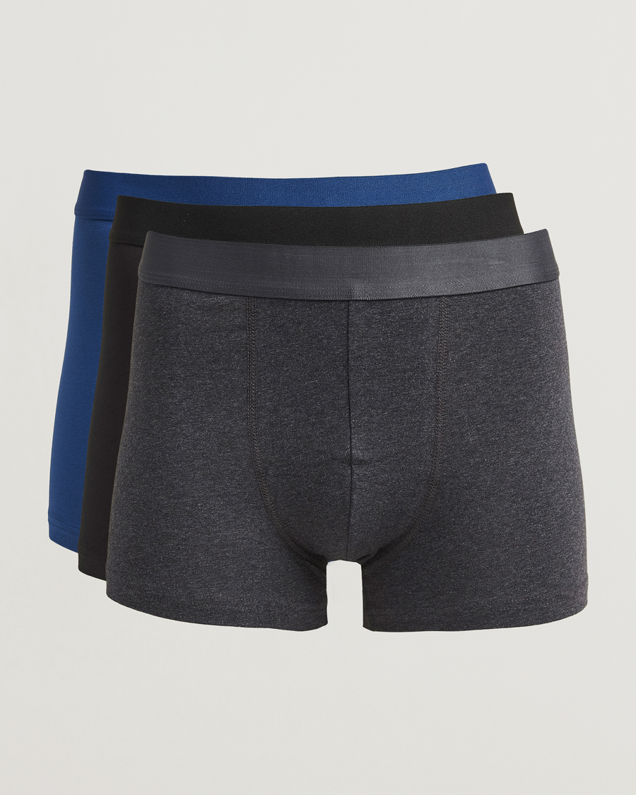 Heren | Ondergoed | Bread & Boxers | 3-Pack Boxer Brief Ink Blue/Dark Grey/Black