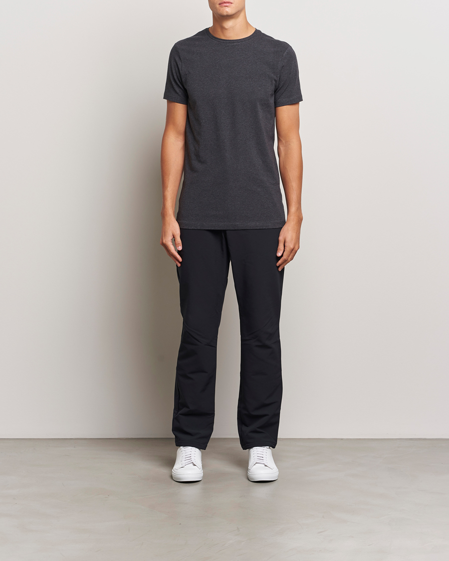 Heren | T-shirts | Bread & Boxers | 2-Pack Crew Neck T-Shirt Dark Grey Melange