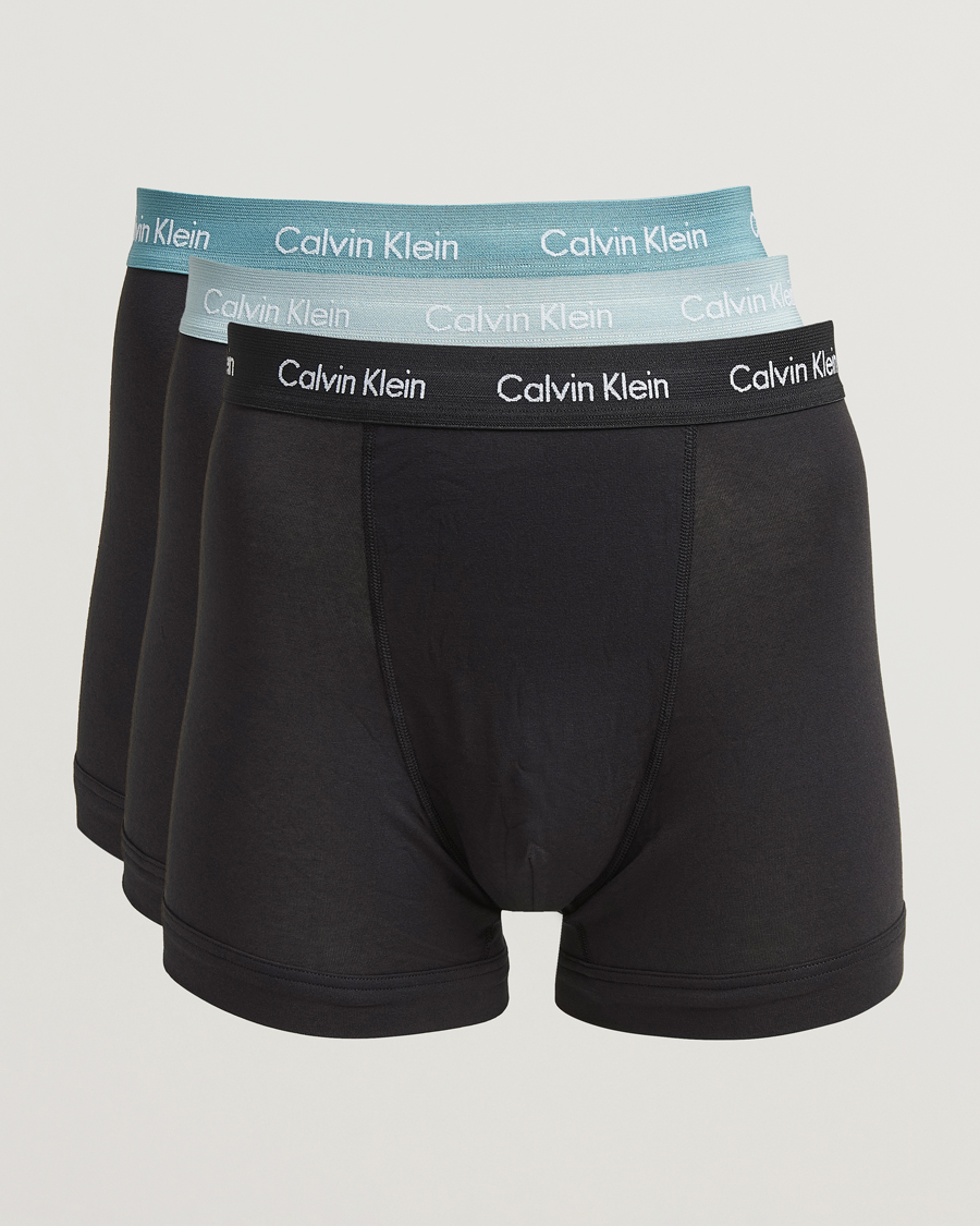 Heren | Ondergoed | Calvin Klein | Cotton Stretch 3-Pack Trunk Black