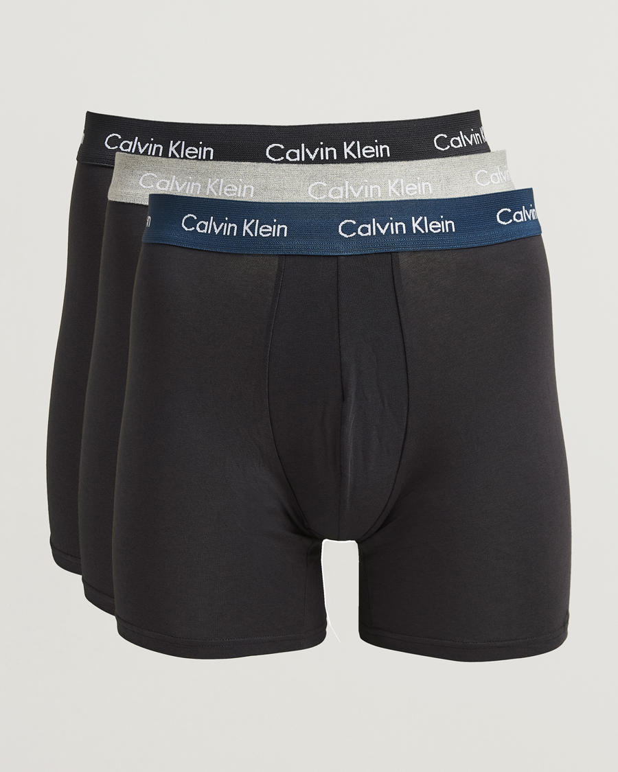 Heren | Ondergoed | Calvin Klein | Cotton Stretch 3-Pack Boxer Brief Black