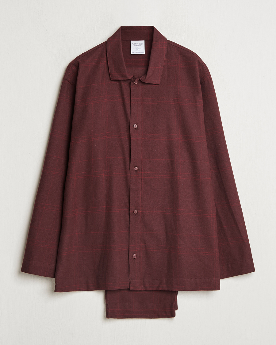 Heren | Calvin Klein Cotton Pyjama Set Truffle Brown | Calvin Klein | Cotton Pyjama Set Truffle Brown