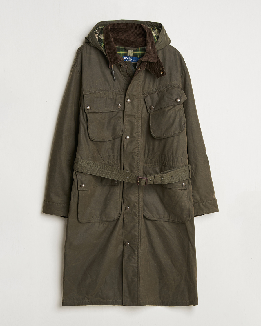 Heren | Jassen | Polo Ralph Lauren | Stewart Belted Coat Oil Cloth Green