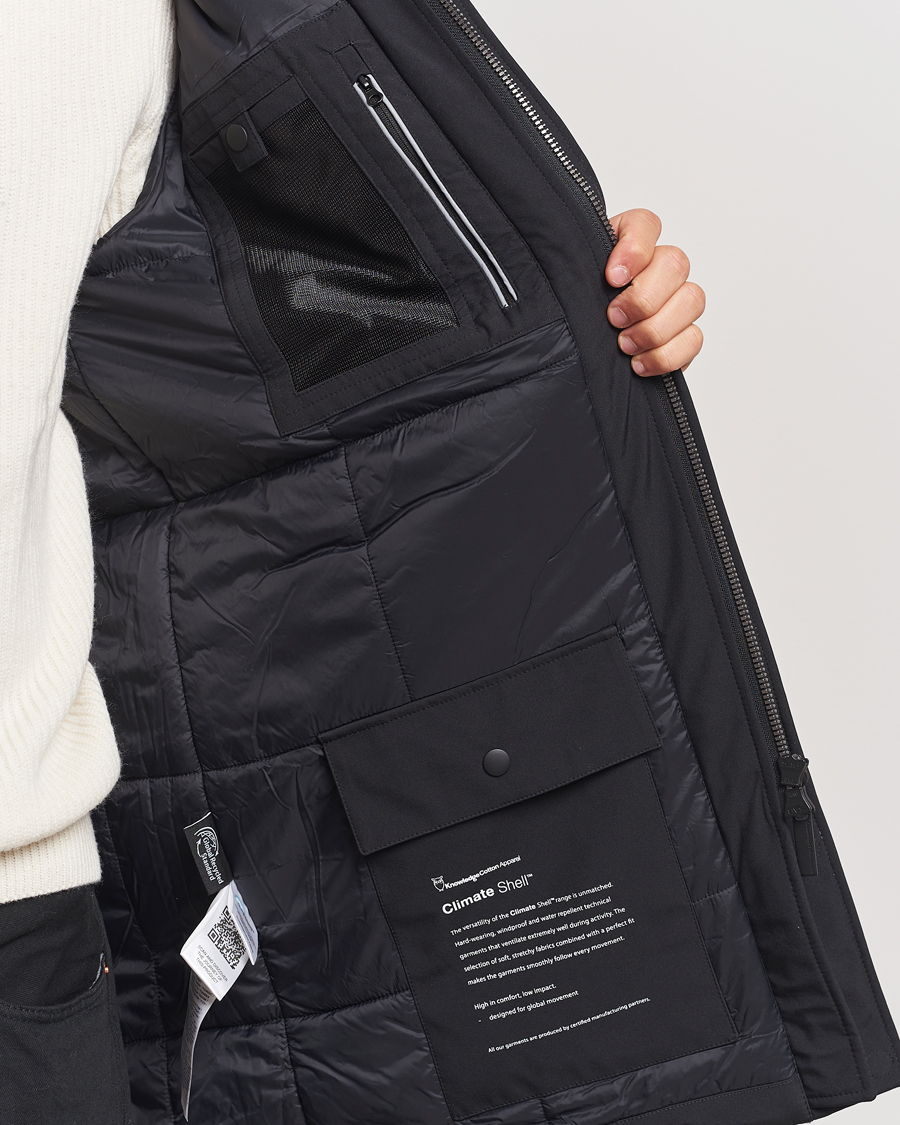 Heren | Jassen | KnowledgeCotton Apparel | Climateshell Padded Jacket Black