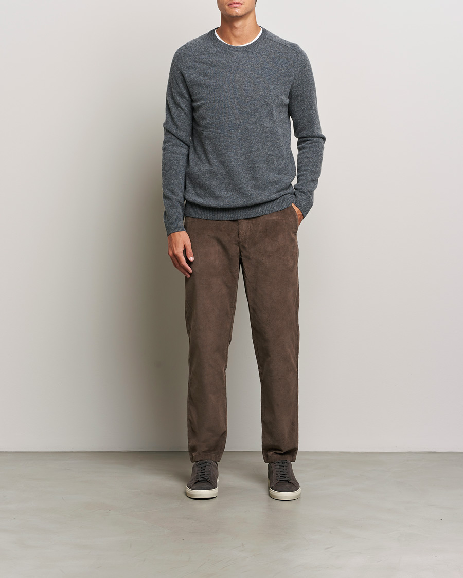 Heren | Broeken | KnowledgeCotton Apparel | Chuck Regular Cord Trousers Chocolate