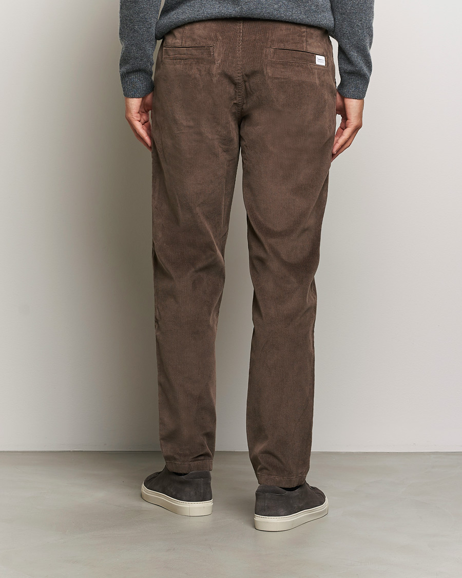 Heren | Broeken | KnowledgeCotton Apparel | Chuck Regular Cord Trousers Chocolate