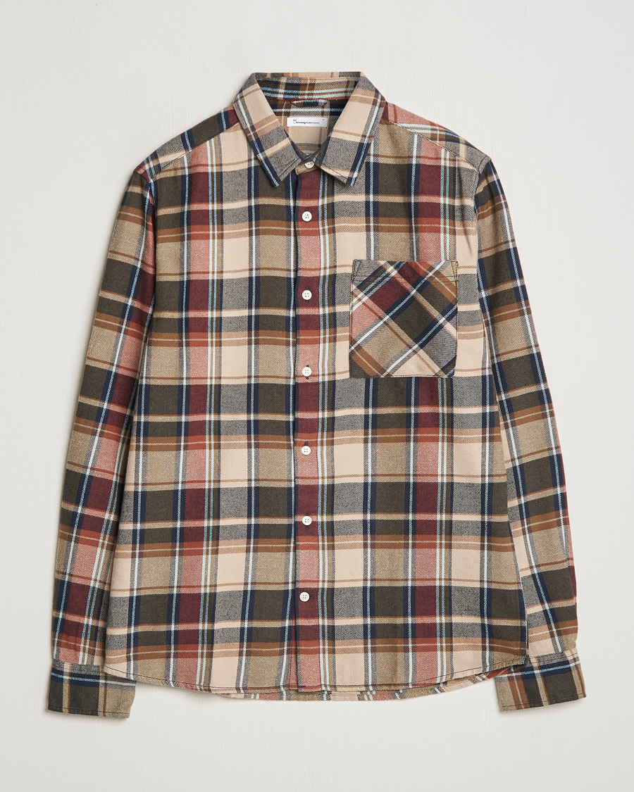 Heren | Overhemden | KnowledgeCotton Apparel | Regular Checked Flannel Shirt Multi
