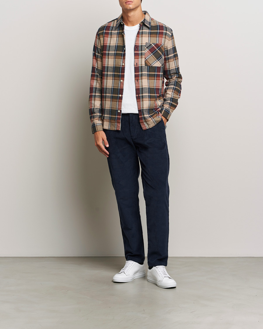 Heren | Overhemden | KnowledgeCotton Apparel | Regular Checked Flannel Shirt Multi