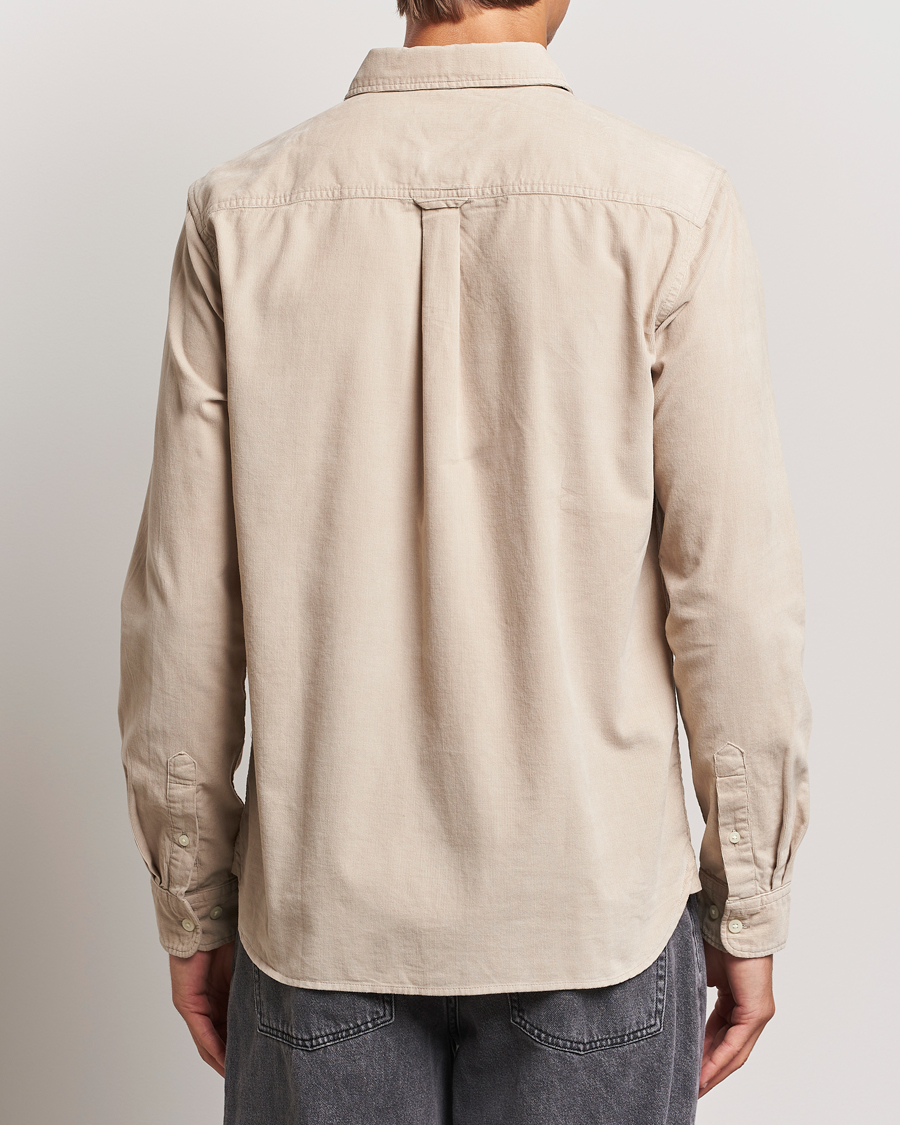 Heren | Overhemden | KnowledgeCotton Apparel | Regular Fit Corduroy Shirt Beige