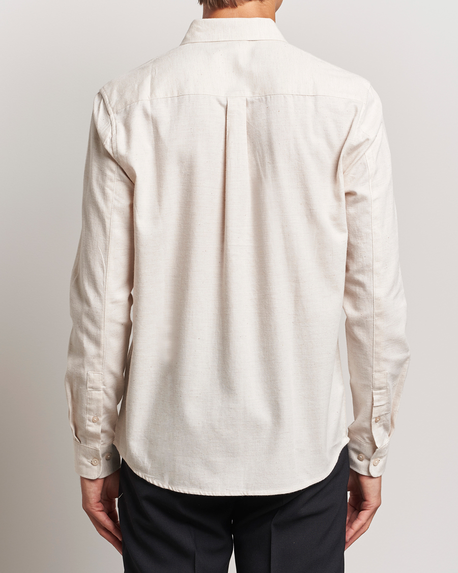 Heren | Overhemden | KnowledgeCotton Apparel | Regular Fit Melange Flannel Shirt Greish