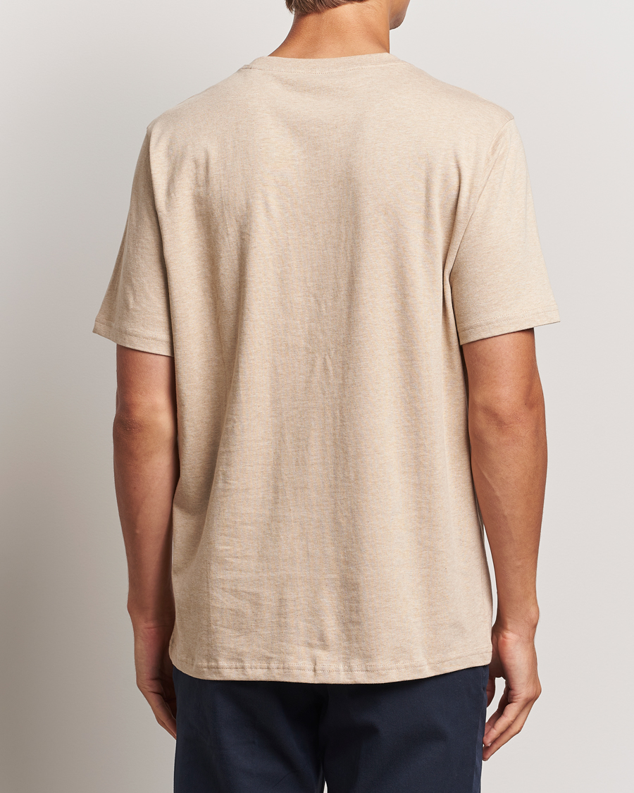 Heren | T-shirts | KnowledgeCotton Apparel | Loake Badge T-Shirt Safari Melange