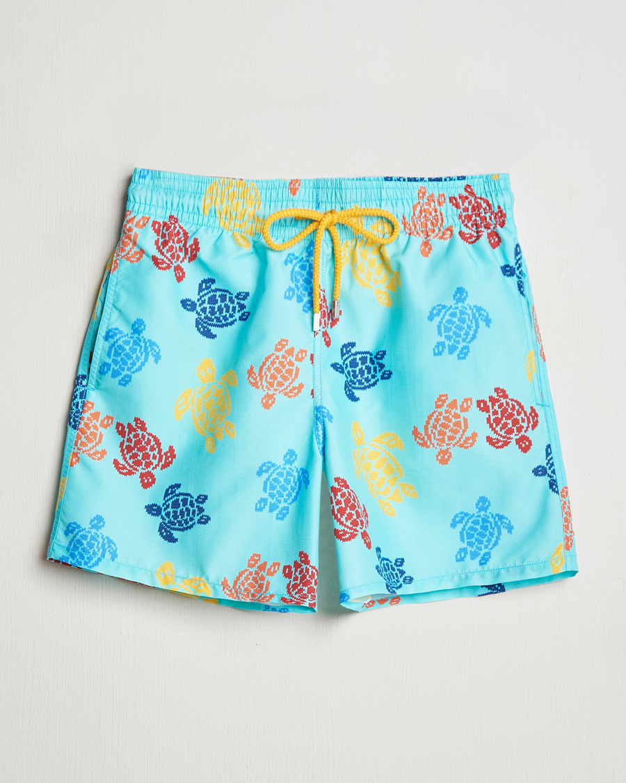 Heren | Zwembroek | Vilebrequin | Moorea Swim Shorts Bleu Lazuli