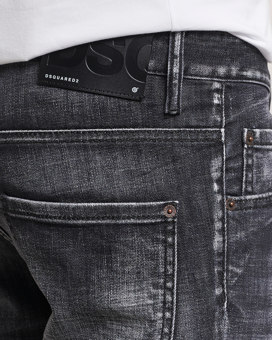 Heren | Jeans | Dsquared2 | Skater Jeans Washed Black