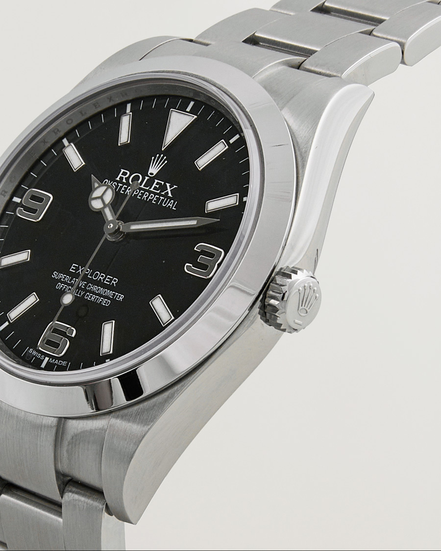 Heren | Rolex Pre-Owned Explorer 214270 Silver | Rolex Pre-Owned | Explorer 214270 Silver
