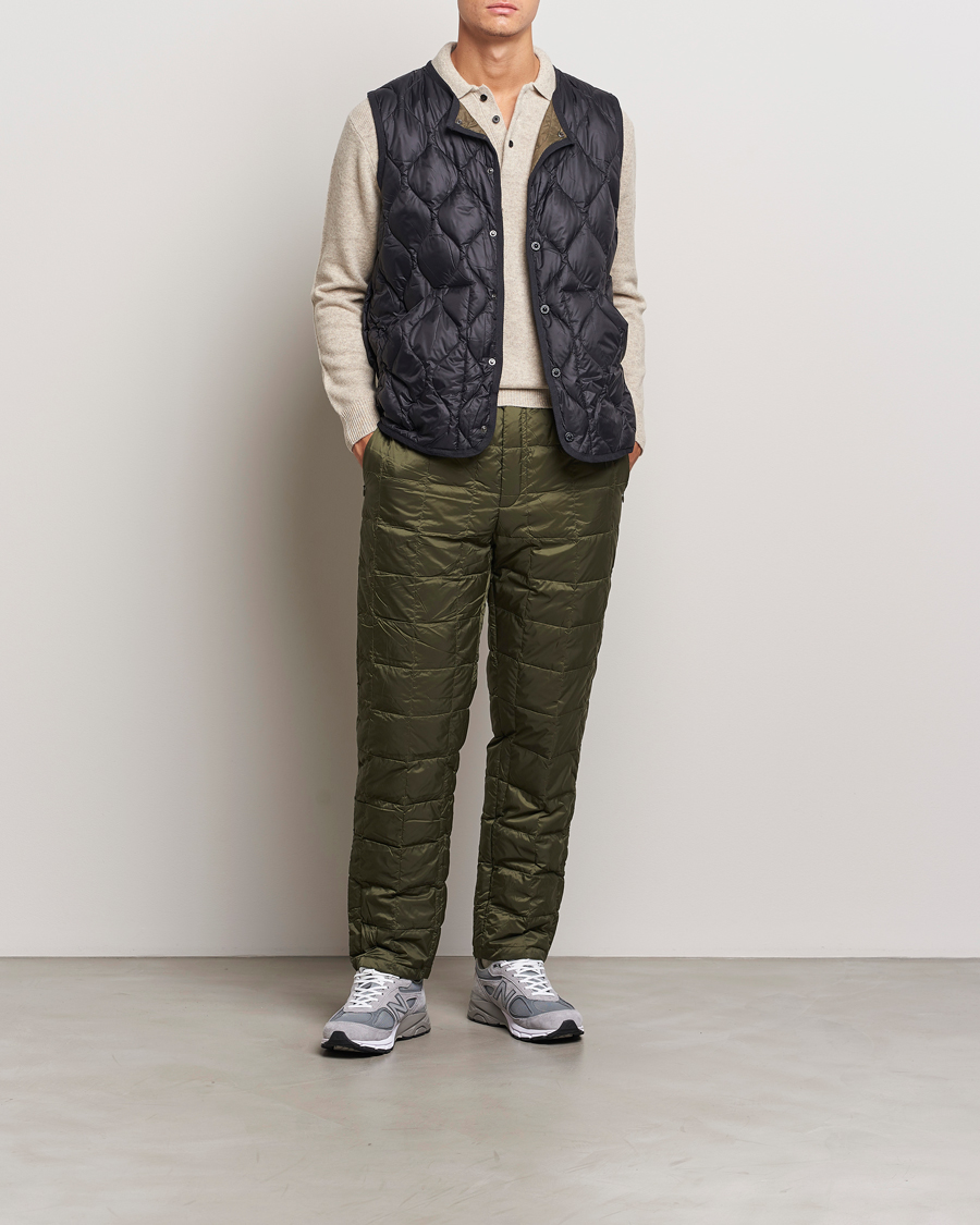 Heren | Broeken | TAION | Regular Straight Down Pants Dark Olive