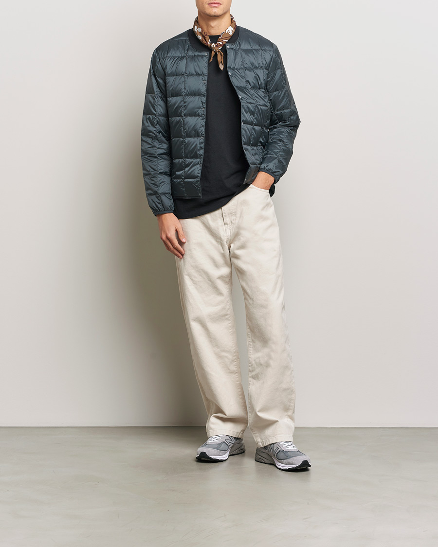 Heren | Jassen | TAION | Crew Neck Button Down Jacket Charcoal