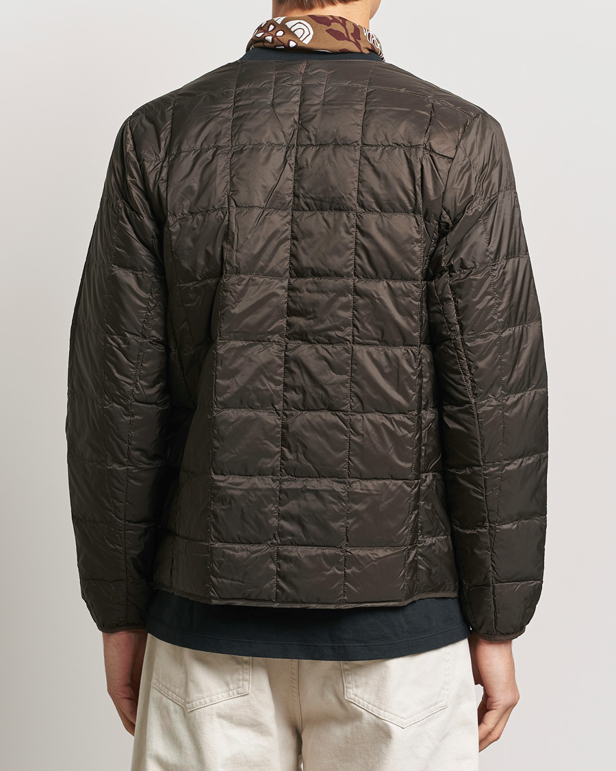 Heren | Jassen | TAION | Crew Neck Button Down Jacket Dark Choco