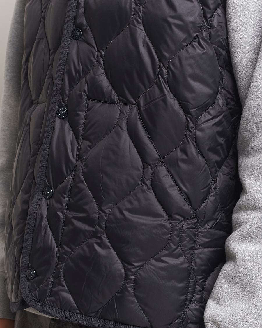 Heren | Jassen | TAION | Military Crew Neck Down Vest Black