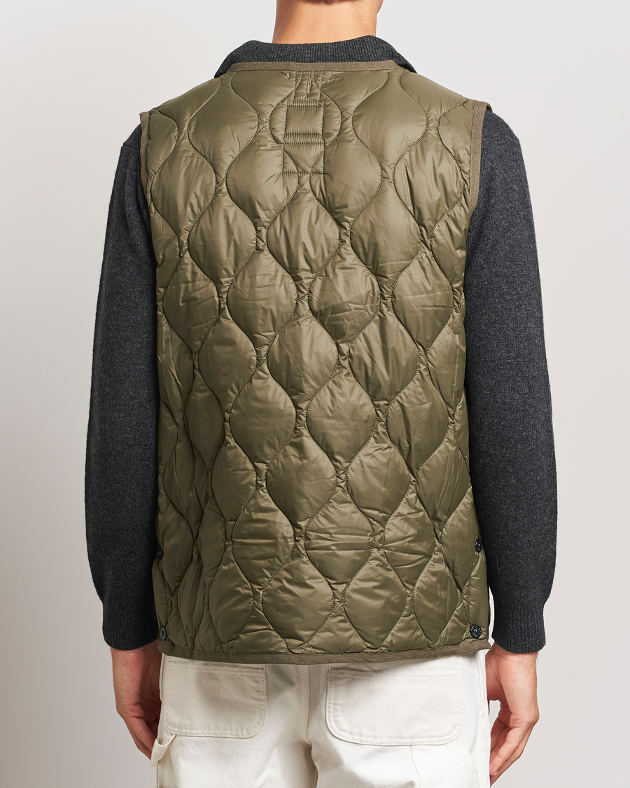 Heren | Jassen | TAION | Military Crew Neck Down Vest Dark Olive