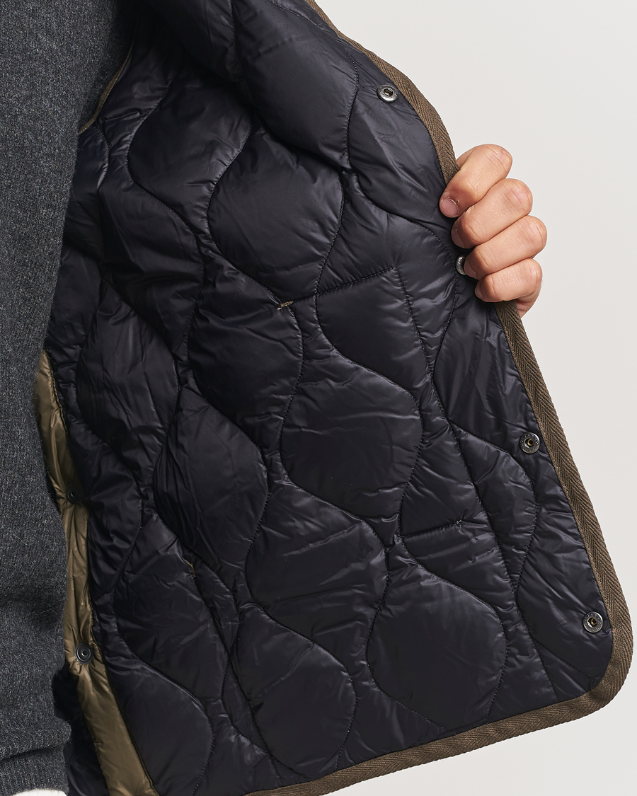 Heren | Jassen | TAION | Military Crew Neck Down Vest Dark Olive