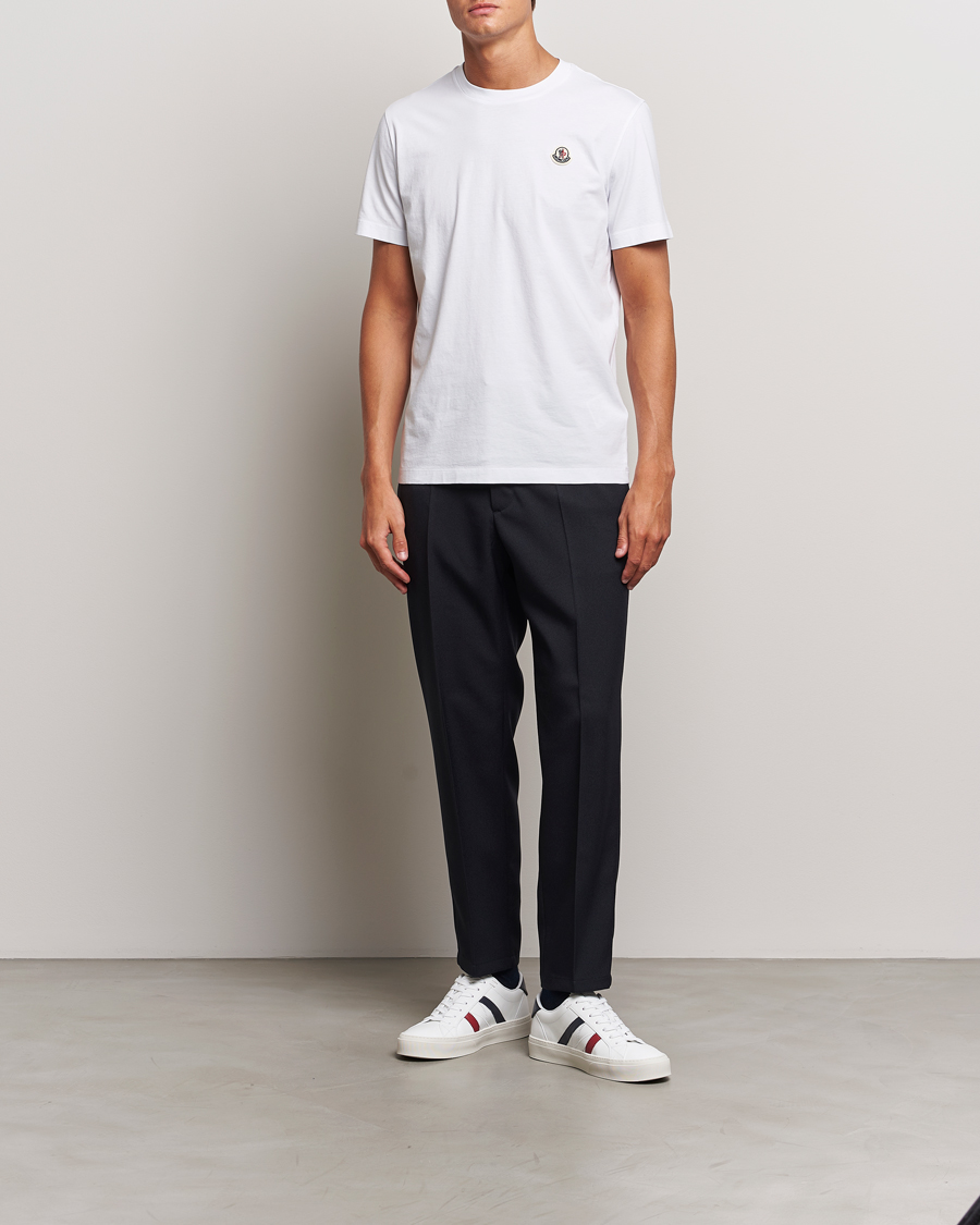 Heren | T-shirts | Moncler | 3-Pack Logo T-Shirt White/Grey/Black