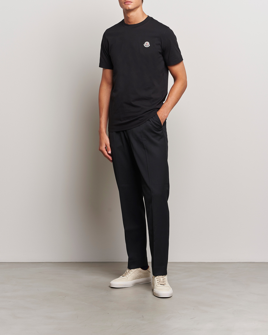 Heren | T-shirts | Moncler | 3-Pack Logo T-Shirt Black