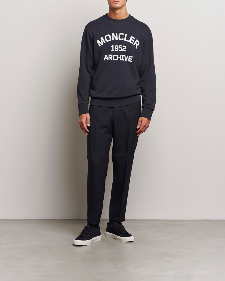 Heren | Truien | Moncler | Archive Logo Sweatshirt Navy
