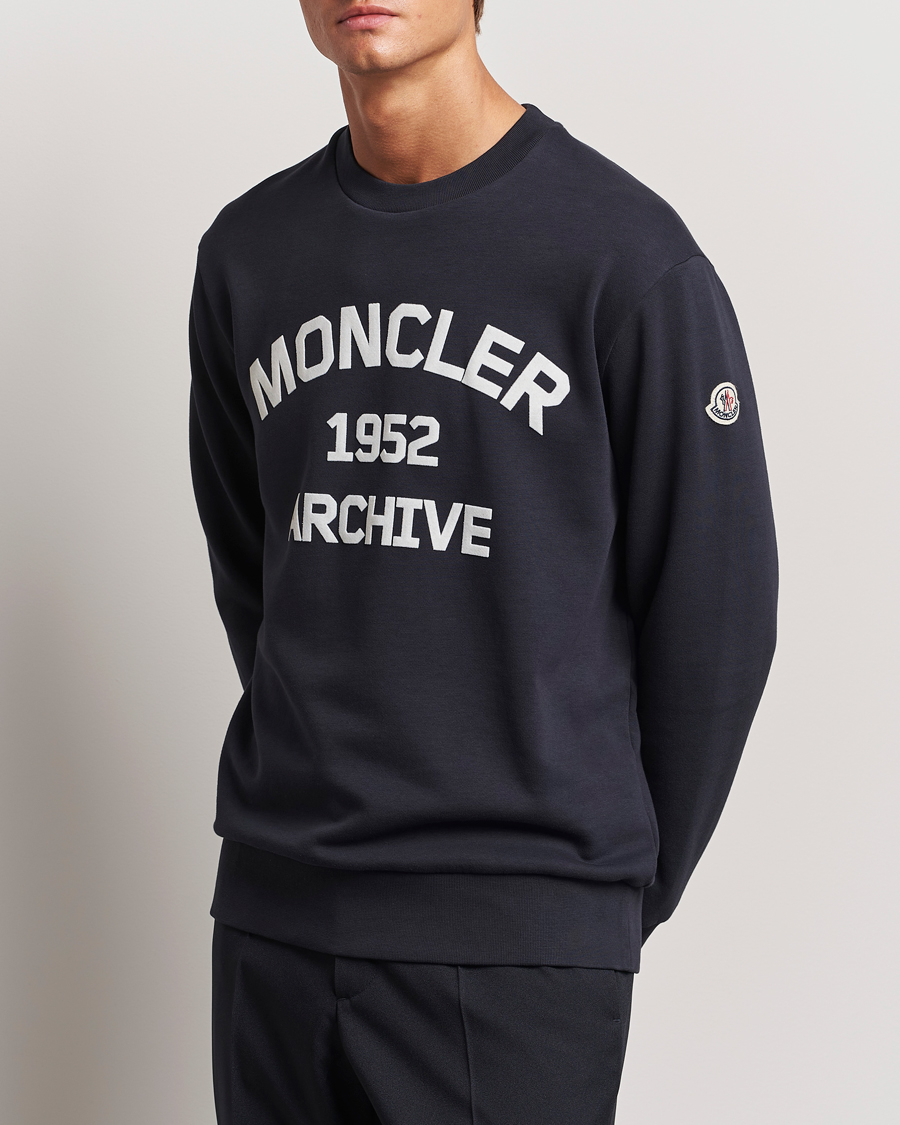 Heren | Truien | Moncler | Archive Logo Sweatshirt Navy
