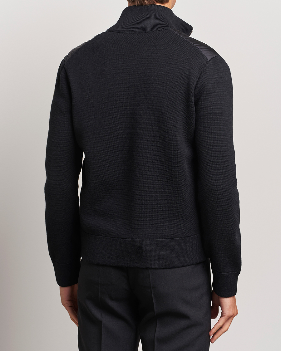 Heren | Truien | Moncler | Hybrid Zip Cardigan Black
