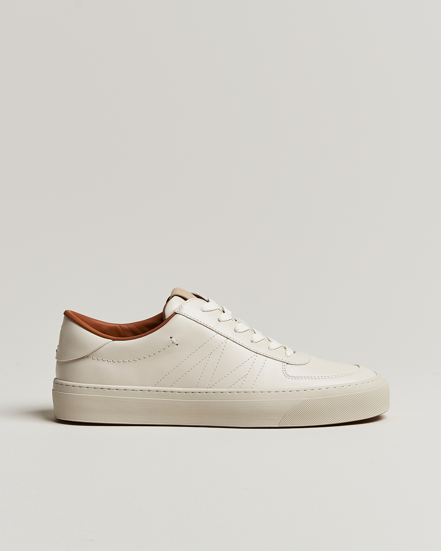 Heren | Moncler Monclub Sneakers White Calf | Moncler | Monclub Sneakers White Calf