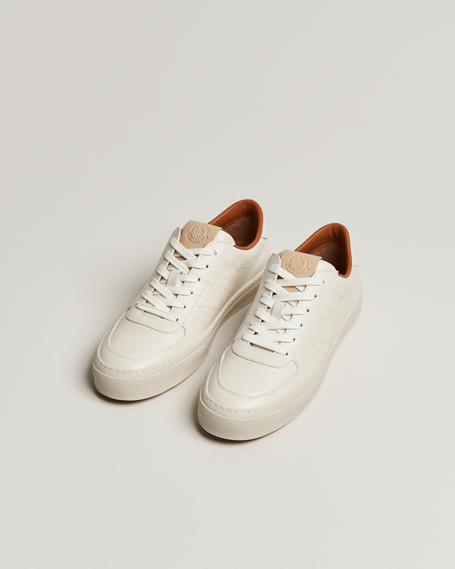 Heren | Moncler Monclub Sneakers White Calf | Moncler | Monclub Sneakers White Calf