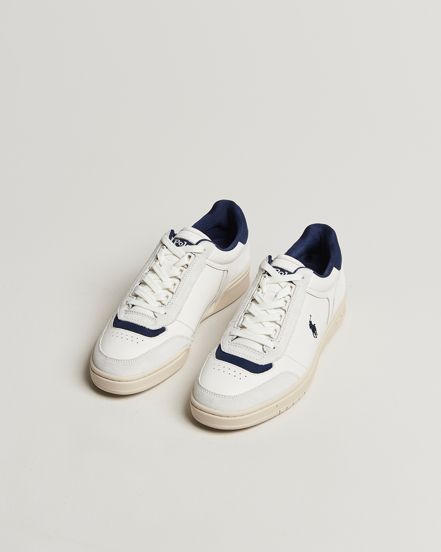 Heren |  | Polo Ralph Lauren | Polo Court Sneaker Deckwash White/Navy