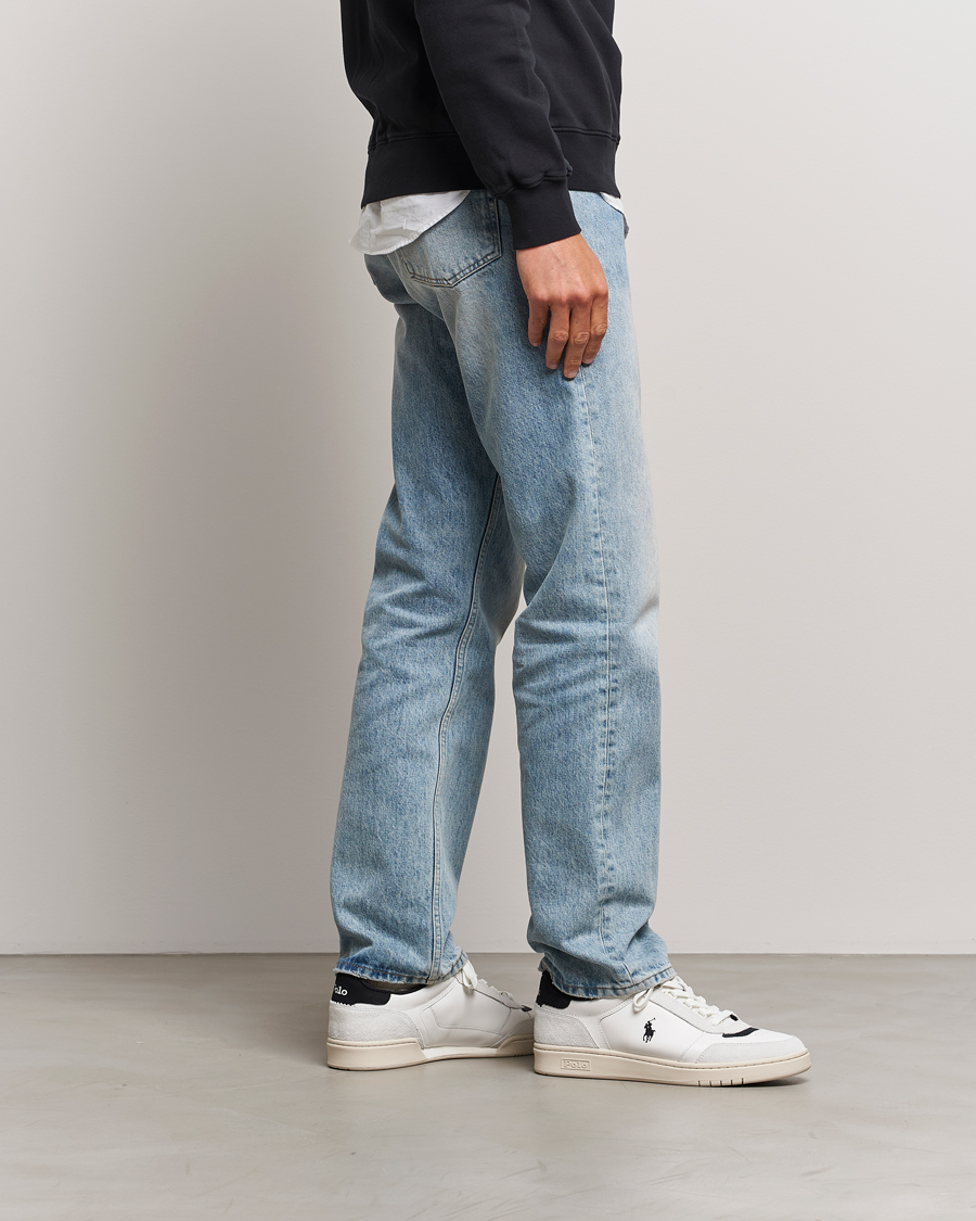 Heren | Polo Ralph Lauren Polo Court Sneaker Deckwash White/Black | Polo Ralph Lauren | Polo Court Sneaker Deckwash White/Black