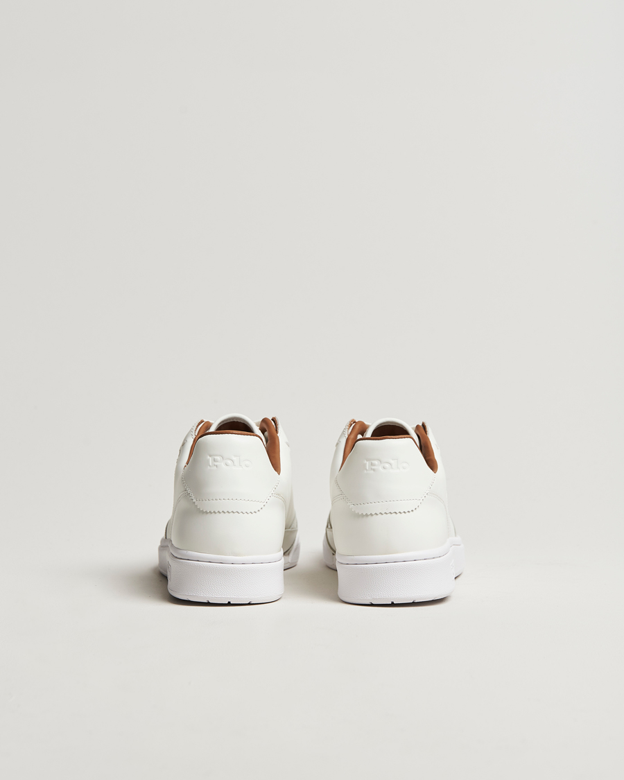 Heren | Sneakers | Polo Ralph Lauren | Polo Court Sneaker Deckwash White Leather