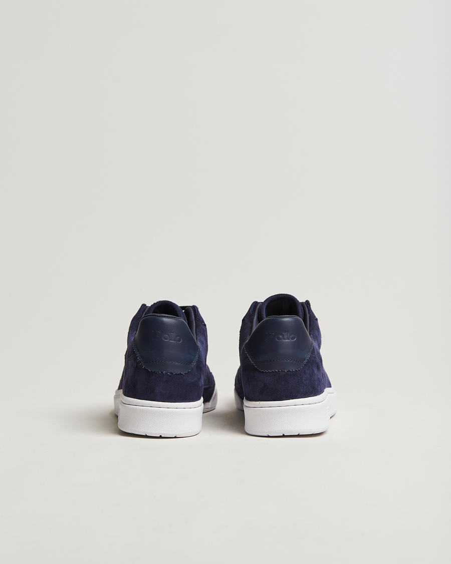 Heren | Polo Ralph Lauren Polo Court Sneaker Navy Suede | Polo Ralph Lauren | Polo Court Sneaker Navy Suede