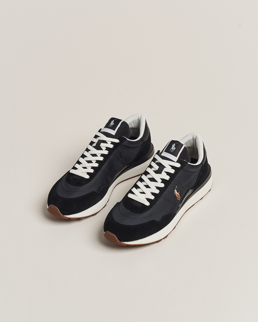 Heren | Polo Ralph Lauren Train 89 PP Sneaker Black/Multi PP | Polo Ralph Lauren | Train 89 PP Sneaker Black/Multi PP