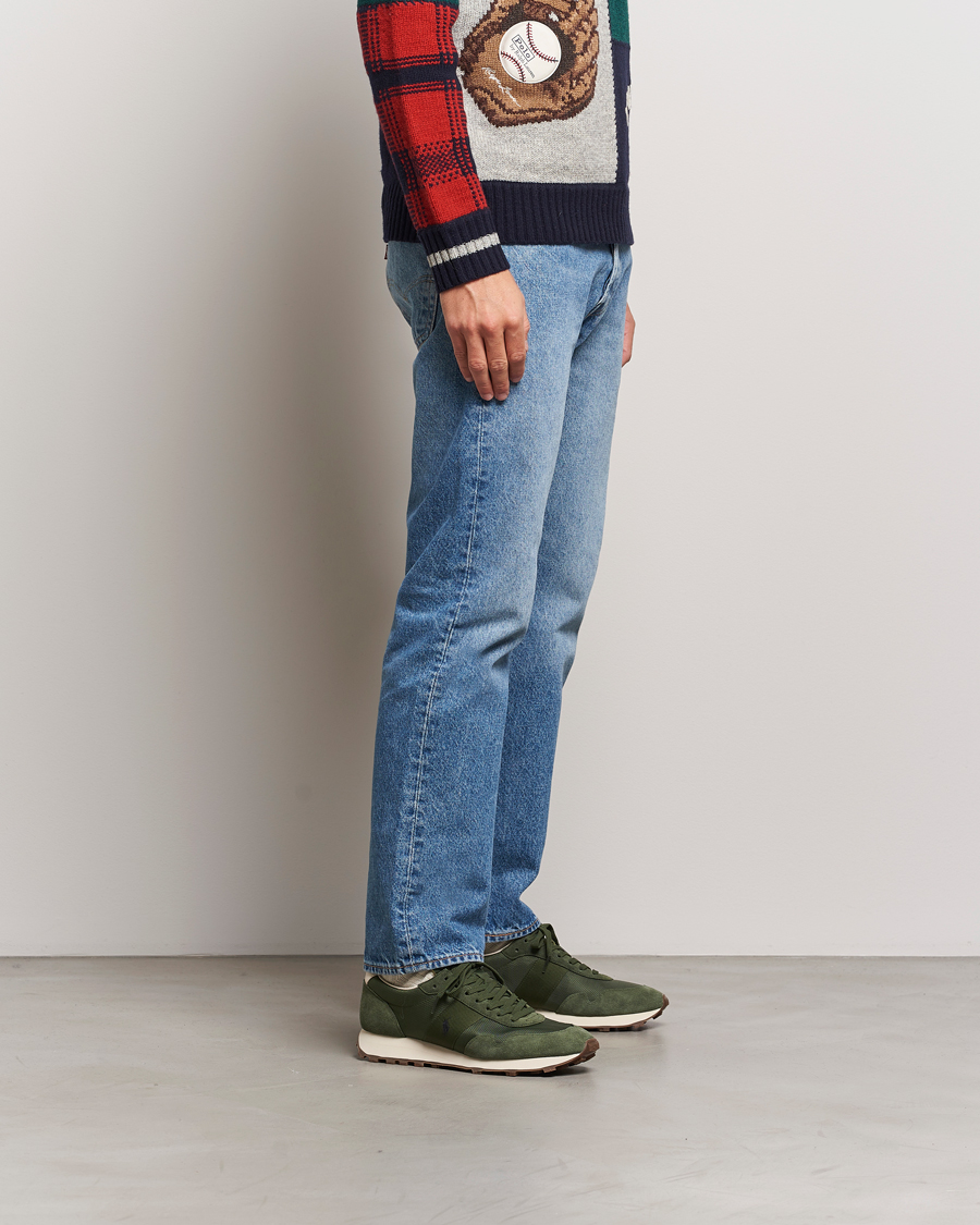 Heren | Polo Ralph Lauren PRL Trail125 Sneaker Classic Drab/Ecru | Polo Ralph Lauren | PRL Trail125 Sneaker Classic Drab/Ecru