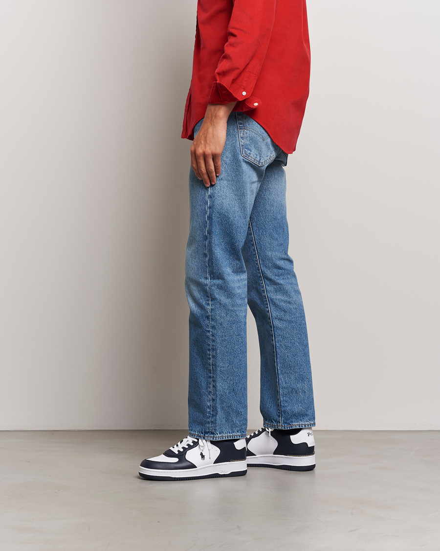 Heren | Polo Ralph Lauren Masters Court Sneaker Aviator Navy/White | Polo Ralph Lauren | Masters Court Sneaker Aviator Navy/White