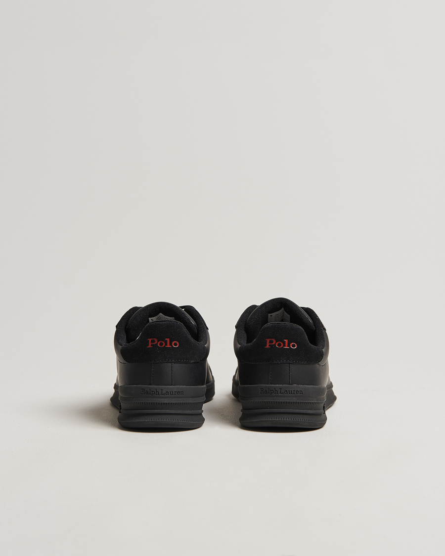 Heren | Polo Ralph Lauren Heritage Court II High Sneaker Black/Red | Polo Ralph Lauren | Heritage Court II High Sneaker Black/Red