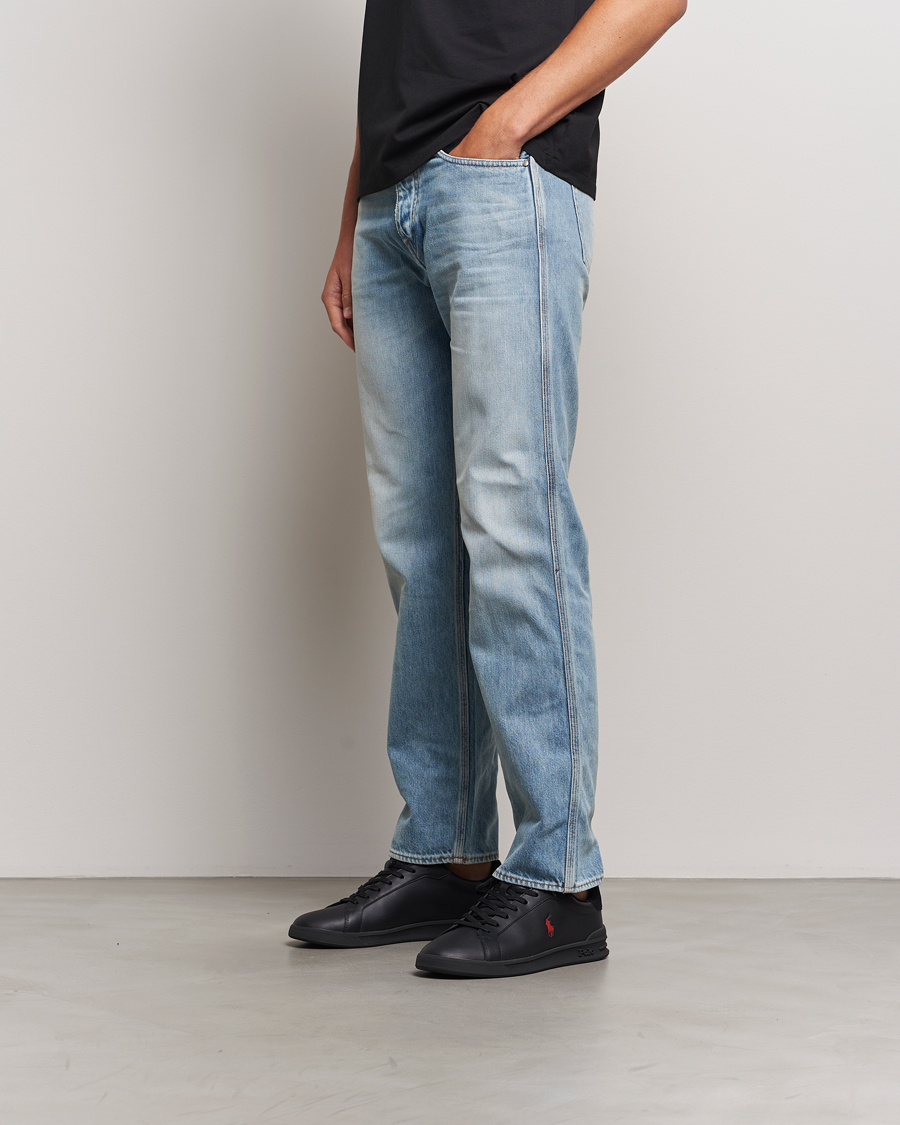 Heren | Polo Ralph Lauren Heritage Court II High Sneaker Black/Red | Polo Ralph Lauren | Heritage Court II High Sneaker Black/Red