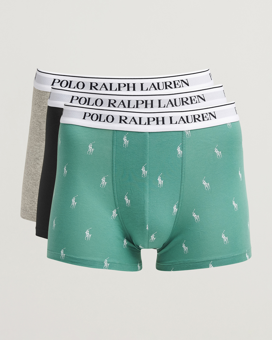 Heren | Ondergoed | Polo Ralph Lauren | 3-Pack Trunk Fairway Green/Moss/Black