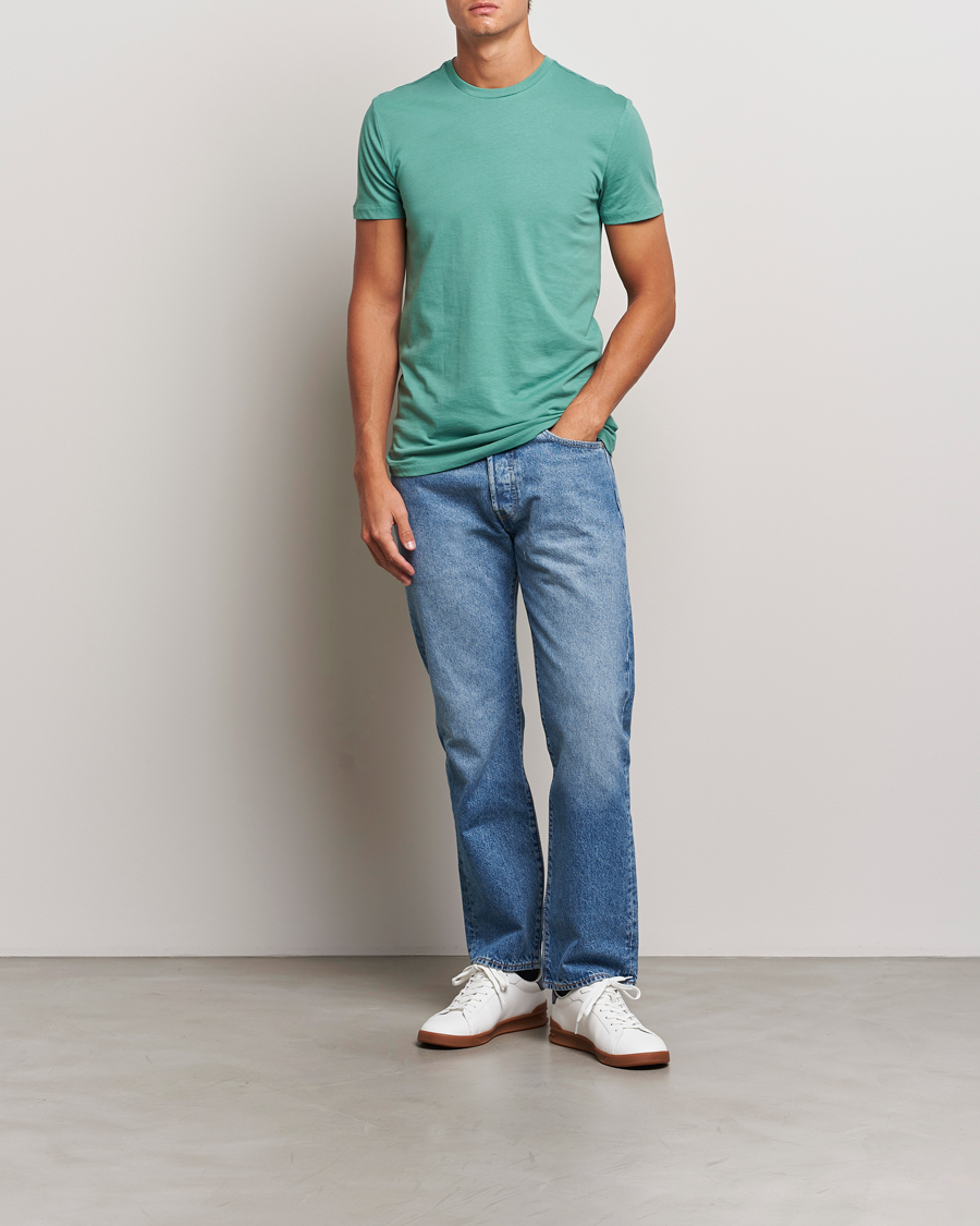 Heren | T-shirts | Polo Ralph Lauren | 3-Pack Crew Neck T-Shirt Fairway Green/White/Damson Red