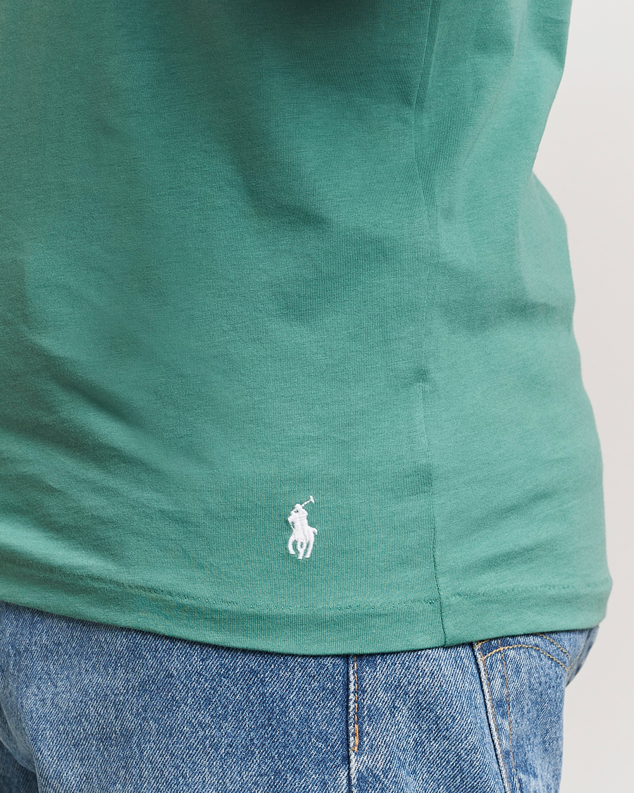 Heren | T-shirts | Polo Ralph Lauren | 3-Pack Crew Neck T-Shirt Fairway Green/White/Damson Red