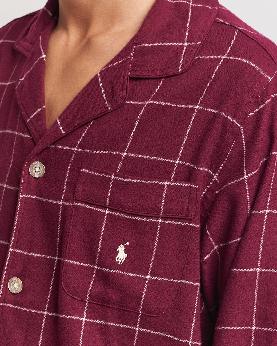 Heren | Polo Ralph Lauren Pyjama Set Damson Red Windowpane | Polo Ralph Lauren | Pyjama Set Damson Red Windowpane