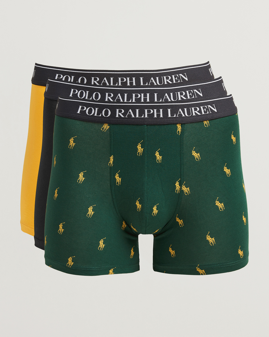 Heren | Ondergoed | Polo Ralph Lauren | 3-Pack Boxer Brief Pine/Gold/Black