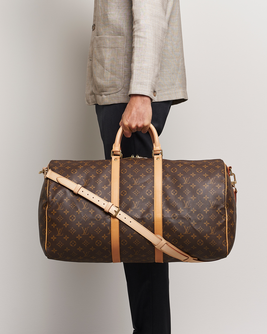 Heren | Pre-Owned & Vintage Bags | Louis Vuitton Pre-Owned | Keepall Bandoulière 55 Monogram 