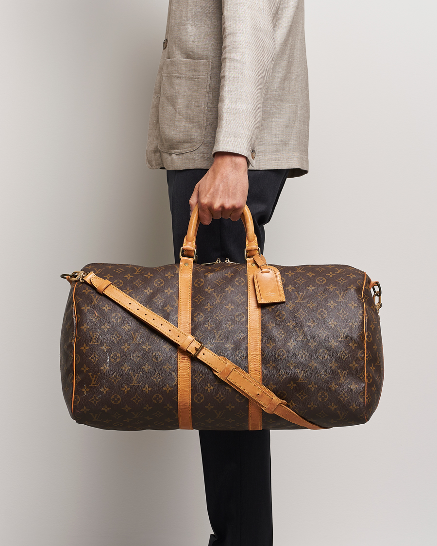 Heren | Pre-Owned & Vintage Bags | Louis Vuitton Pre-Owned | Keepall Bandoulière 55 Monogram 
