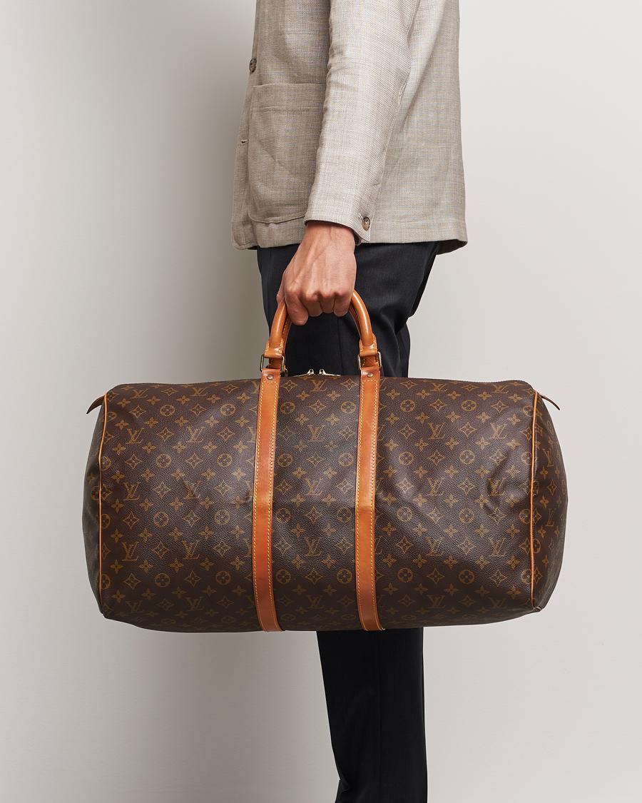 Heren | Pre-Owned & Vintage Bags | Louis Vuitton Pre-Owned | Keepall 55 Bag Monogram 