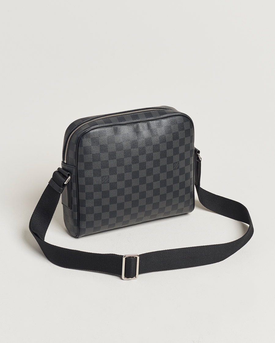 Heren | Pre-Owned & Vintage Bags | Louis Vuitton Pre-Owned | Dayton Reporter MM Damier Graphite 