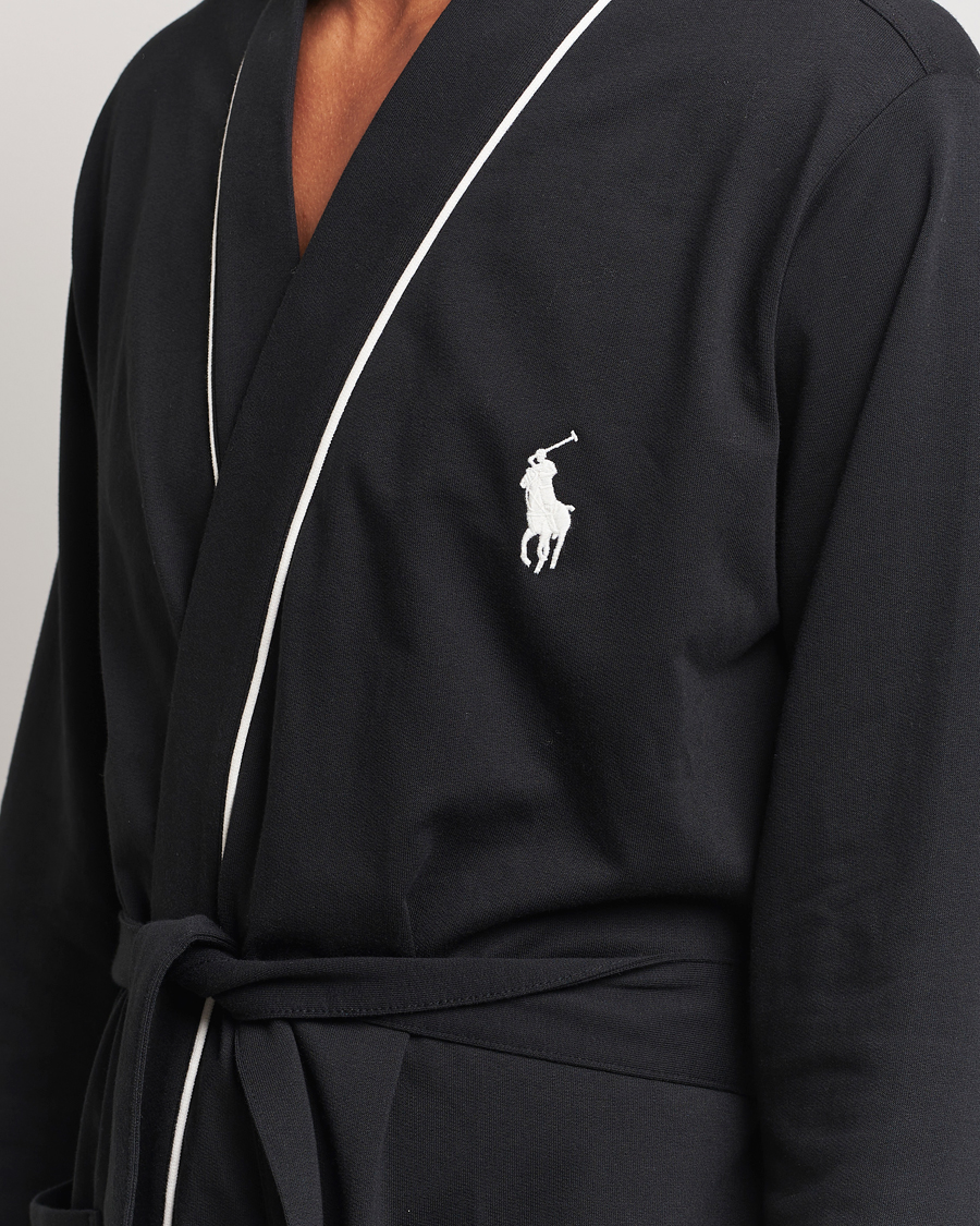Heren | Polo Ralph Lauren Cotton Jersey Robe Black | Polo Ralph Lauren | Cotton Jersey Robe Black