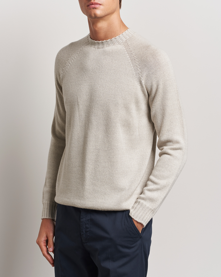 Heren |  | John Smedley | Denver Extra Fine Merino Crew Neck Grey Fleece